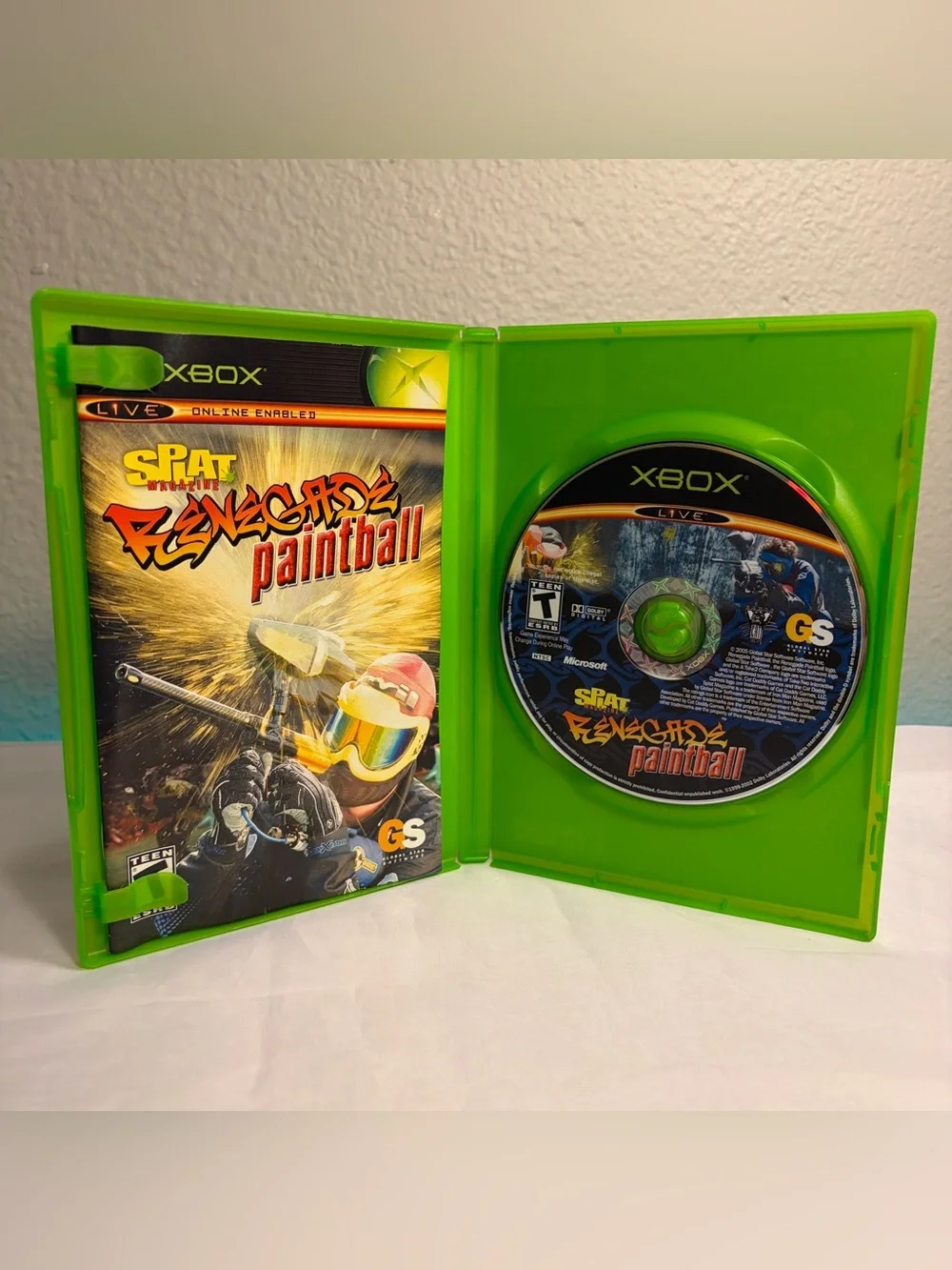 Splat Magazine Renegade Paintball (Microsoft Xbox, 2005) Tested & Works Videogme